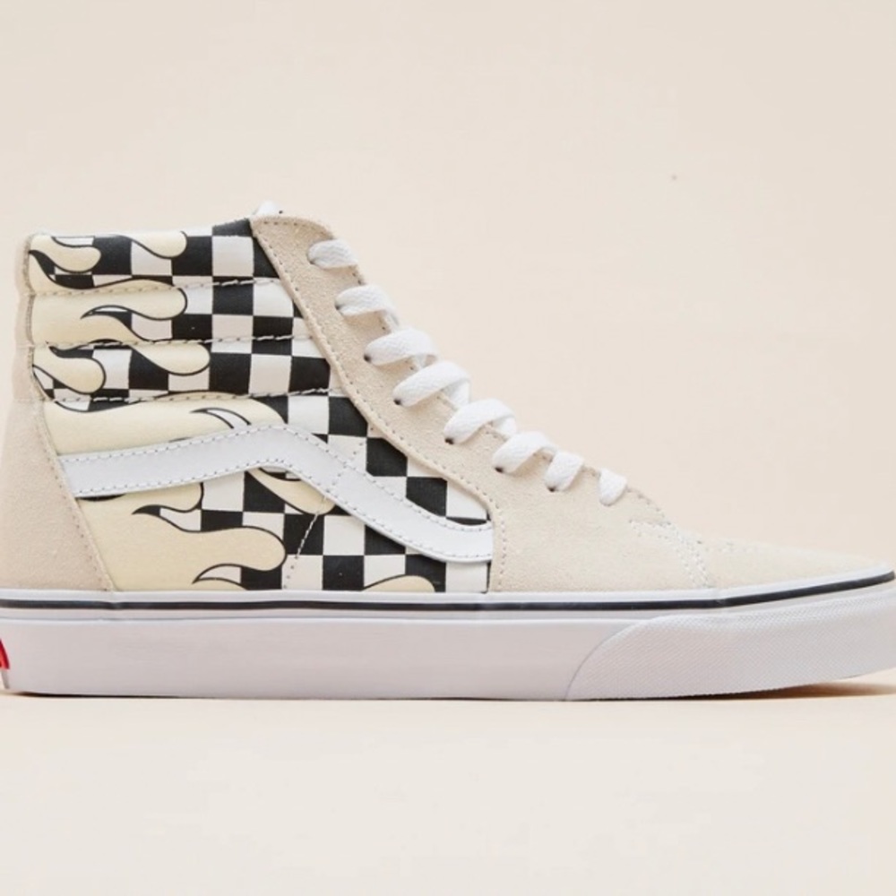 Cream Hight Top Vans